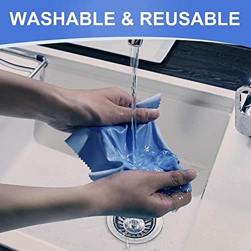 Image of Selvet Cloth Microfiber Cleaning Cloths for Tablet, Smatphone Phone, Laptop, Camera, LCD Tv Screens and Any Other Delicate Surface, Pack of 100, Multicolor