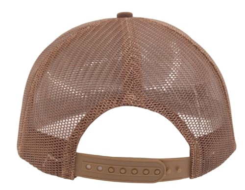 Image of Flat Bill Snapback Mesh Hats | Fits OSFM & XXL Big Head | Blank Solid Color Adjustable Trucker Hat for Men