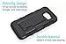 STARSHOP Compatible with Samsung Galaxy S6 Edge Case, Dual Layers Kickstand with [0.33m 9H Tempered Glass Screen Protector Included] and Locking Belt Clip (Black)