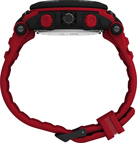 Image of Timex UFC Men's Impact 50mm Watch - Red Strap Black Dial Black Case, Red