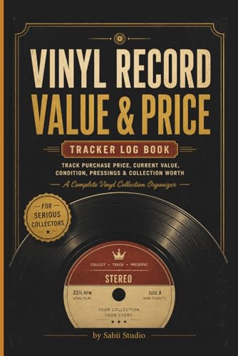 Vinyl Record Value & Price Tracker Log Book
