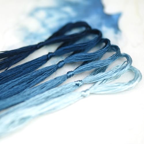 Image of Mulberry Silk Floss Embroidery Thread Floss-Cross Stitch Threads China Silk Woven Jewelry Threads DIY Sewing Kits (118)