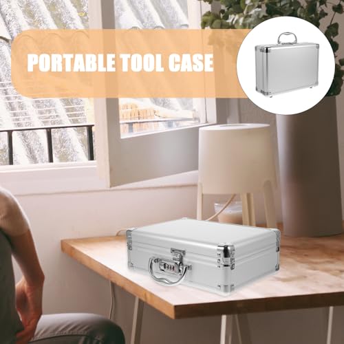 Coffret outils robuste en alliage d'aluminium couleur argent - 6