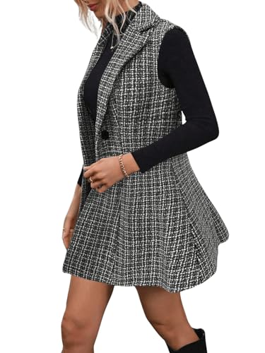 Stylish Plaid Blazer and Skirt Combo for Work and Play - Image 4