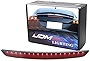 iJDMTOY OEM-Spec Smoked Lens Full LED Trunk Lid Third Brake Light Bar Assembly Compatible with 2008-2015 Audi TT Coupe ONLY
