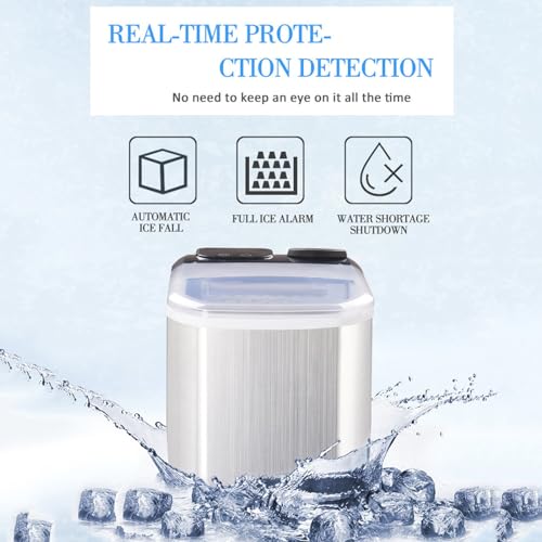 Máquina para hacer cubitos de hielo portátil 18kg/día miniatura 2