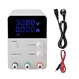 【Actualización de la función de pantalla】 Pantalla LCD retroiluminada, pantalla de 4 dígitos, con una precisión de dos decimales; La pantalla digital dual muestra de forma independiente el voltaje de salida y la corriente de salida; Al utilizar un algoritmo de cifrado de un solo chip, la visualización de voltaje y corriente es más estable y más confiable; El color del tubo digital cambia de rojo a azul, más suave, no deslumbrante, y protege los ojos.
