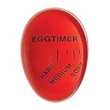 Pop Egg Timer | Innovative Color Changing Egg Timer | Brilliantly Gauge Soft/Medium/Hard Boiled Eggs | Premium Nontoxic Heat-resistant Resin Material | Handwash Cleaning | Red | 943