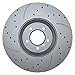 Bison Performance Front Left or Right Drilled Slotted Coated 348mm Vented 5 Lugs Brake Disc Rotor for BMW E90 E92 E93 335d 335i xDrive 335is 335xi E84 X1