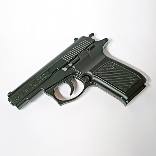 Image of Cast Iron Gas Lighter Cigarette Pocket Lighter - Windproof Lighter - Jet Flame - Hookah Lighter Pocket Lighter | CZ83 Z-Black Heavy Metal Pistol Gun Lighter with Half-Barrel Pull Back System