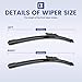 EMITHSUN® 22-Inch Wiper Blades:2-Pack Windshield Wipers for Chevrolet Avalanche Silverado Suburban Tahoe-All-Season Beam Design-Exact Replacement for Chevrolet Cars