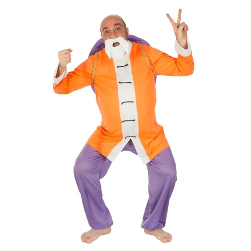 Chaks - Disfraz de Muten Roshi, Dragon Ball, conjunto de 4 piezas para adultos, traje para carnaval, Halloween y fans del anime