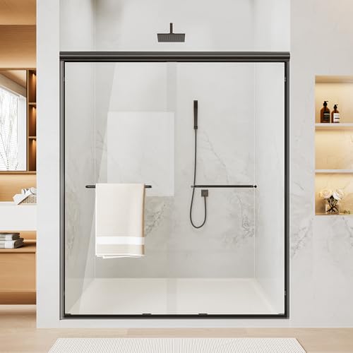 Image of Findepot 44-48 inch W x 70 inch H Sliding Shower Door, 6 Anti-Collision Buffers