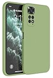 HAFFAN TPU Silicone Case Compatible with Redmi Note 11 / Note 11S (4G) (6.43'), Cover Holster Sleeve - Matcha Green