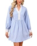 YEXPINE Womens Long Sleeve Babydoll...