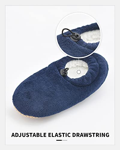 Panda Bros Mens Slipper Socks With Non Skid Bottoms, Warm Slipper Socks With Grippers For Men, Fuzzy House Slippers3