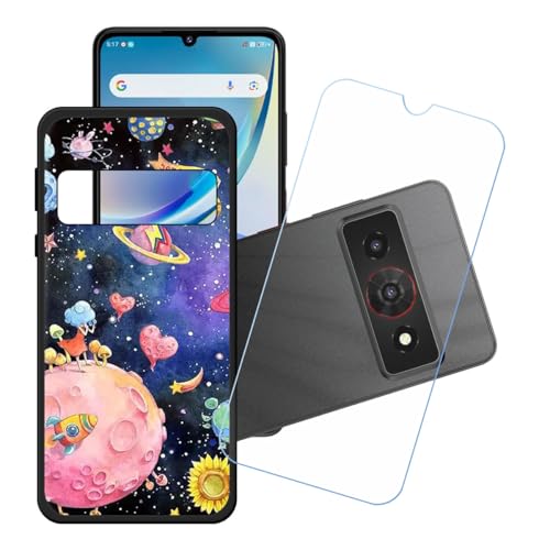 �pGUYAHANYER�P�[�X �K�p���� Nubia P7 Pro 5G + �����K���X�X�N���[���ی�t�B���� �A���ȃ\�t�g�V���R���P�[�X�ی�TPU�J�o�[�̃P�[�X�J�o�[�p �K�p���� Nubia P7 Pro 5G (6.75") - LH20