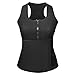 Odoland Women Sauna Suit, Best Neoprene Waist Trainer Body Shaper Sauna Vest with Hot Sweat Belt for Weight Loss