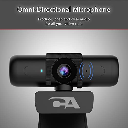 CA Essential Webcam 1080HD-AF (WC-2000-2) – Webcam USB Certificados Zoom con microfono OmnChromapop