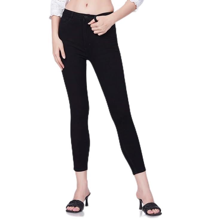 Image of Women Washed Skinny Fit Navy -26