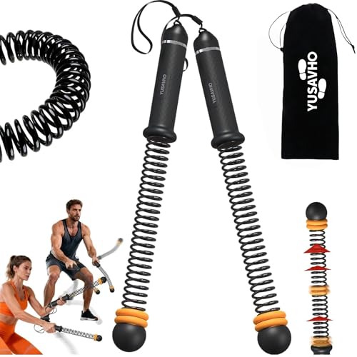 Adjustable Ropeless Battle Ropes for Home Gym for Men & Women, Heavy Duty Cordless Battle Rope with...