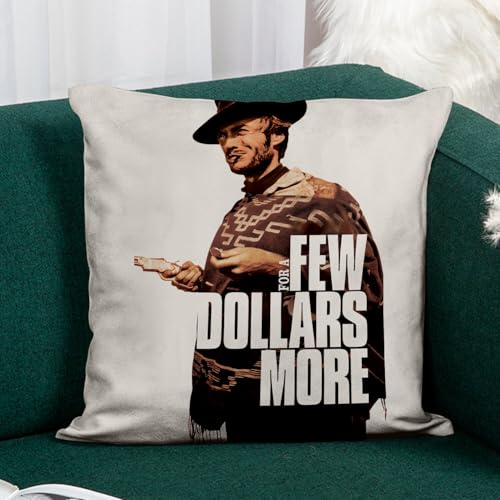 Coussin similicuir blanc anti-tache motif affiche film vintage pour rénover un fauteuil usé