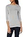 Produktbild Tommy Hilfiger Damen Boat Neck Tee 3/4 Hemd, Light Grey Heather, XS