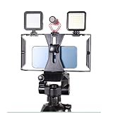 Estabilizador de vídeo, equipamento de telefone universal, gaiola de coelho profissional, antivibração, suporte de filmagem portátil com suporte ajustável para gravação de retrato ao vivo