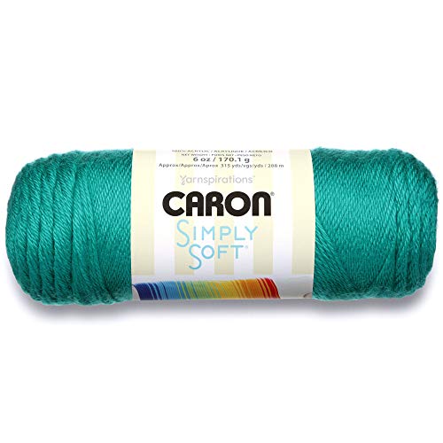 Image of Caron Simply Soft Party Solids Yarn, Gauge 4 Medium Worsted, - 6 oz - Cool Green