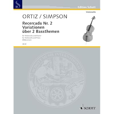 Recercada Nr. 2: cello and piano.