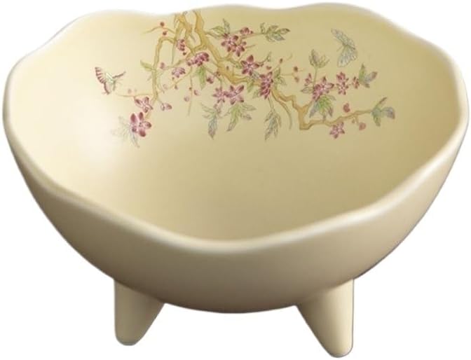 Light Luxury Ceramic Fruit Plate for The Living Room at Home High Legged Snack