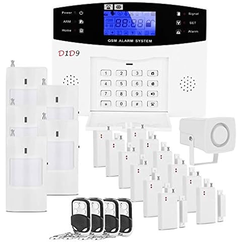 D1D9 Home Burglar Alarm System 23 pcs kit Wireless DIY GSM Auto Dialer for House Security Cover