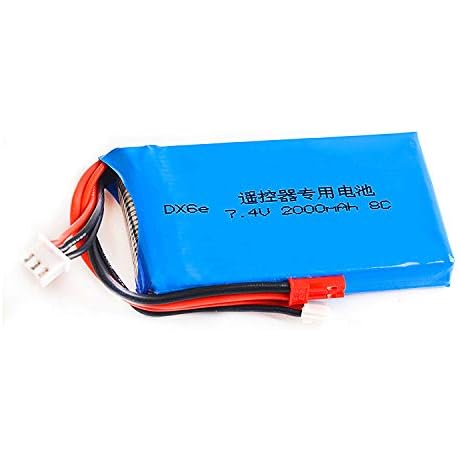 7.4V 2000mAh 8C Lipo Battery for Spektrum DX6 Remote Controller