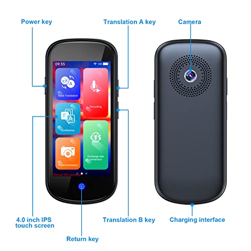 Language Translator Device Portable Handheld Voice Translation For 137 Languages And Accents, Support Wifi/Offline/Photo/Translation High Accuracy Instant Interpreter For Travel/Learning/Business #TOP7