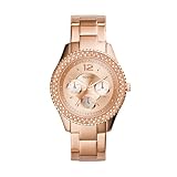 Fossil Orologio Stella da donna, movimento al quarzo multifunzione, cassa in acciaio inossidabile oro rosa 38 mm con bracciale in acciaio inossidabile, ES3590