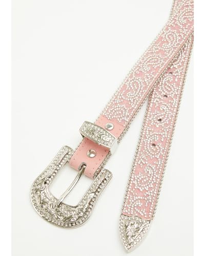 Shyanne Girls' Paisley Bling Buckle Belt - SGAFA25BT2-LTPNK 282