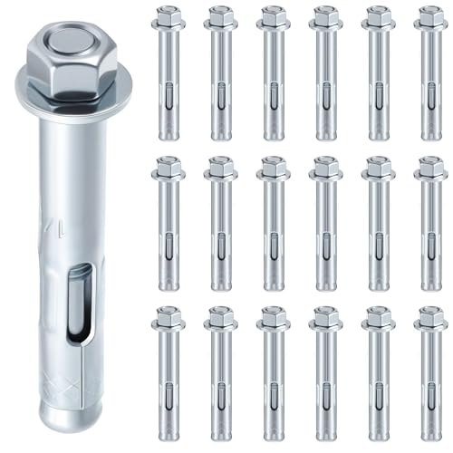 Otoolling 20 Pack Sleeve Anchors for Concrete