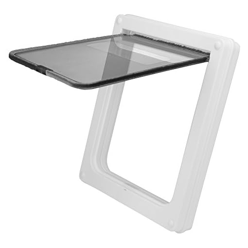 Medium Breed Locking Pet Door 11" x 9" Opening with Hard Plastic Flap