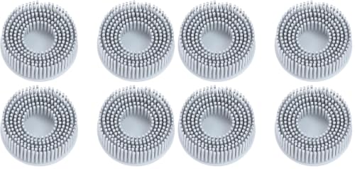 Image of HARFINGTON 2pcs Bristle Disc 2 inch 120 Grit Abrasive Brush Deburring Electric Disc Brush with Quick Change Lock Abrasive Coating Removal Disc for Metal, White (Pack of 4)