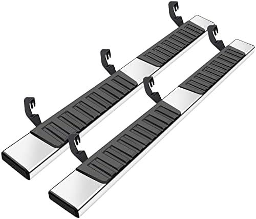 CLIMWA 6 Inch Running Boards Compatible with 2007-2018 Chevy Silverado/Gmc Sierra 1500 ; 2007-2019 2500/3500 Double Cab(Not for Diesel Engine).Truck Step Side Steps for Extended Cab Chrome