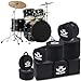 Drum Bags Set 7-pcs, Drum Cases Carrying Bag Set Thick Padded for 12