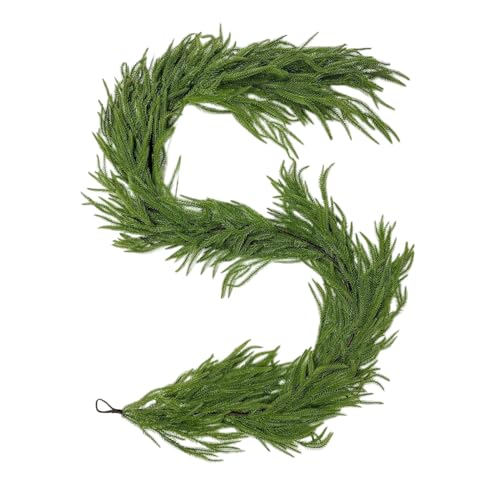 Garland De Cedro De Navidad - Decoraciones De Fiesta De Navidad | Garland De Vegetación Artificial Confiable Para Invierno Para Porches De Interior Al Aire Libre Chimeneas De La Puerta Delantera Jardí