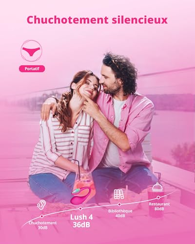 Sextoy Point G connecté LOVENSE Lush 4 vibromasseur discret télécommandé par appli