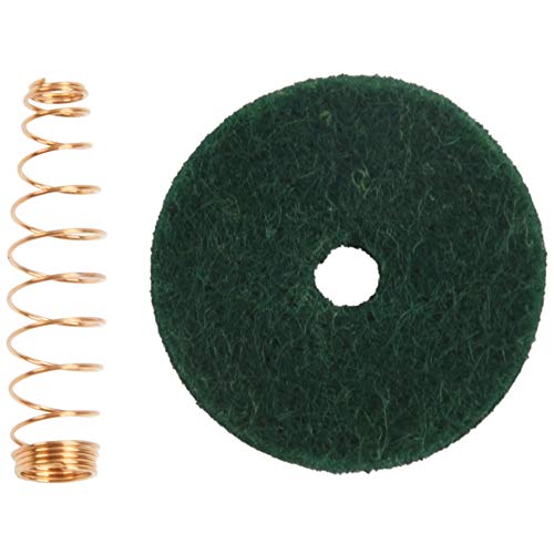 Bloepum 90Pcs Copper Golden Jack Springs Repair Part & 90Pcs Piano Keyboard Washer Piano Felt Punchings Washers