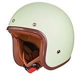 HELM-SCHLOSS: Der Open-Face Helm hat ein integriertes Helmschloss und lässt sich bei einem kurzen Zwischenstopp, mit dem Roller oder Scooter, einfach befestigen sollte kein Roller-Schloss zu Hand sein.