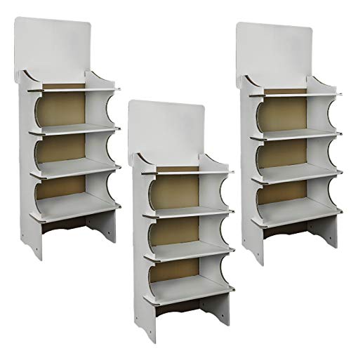 4 scaffali capienti da 49.5x37.5 cm con portata indicativa di 5 kg per ripiano/totale espositore: 20 kg - interpiano: 25 cm