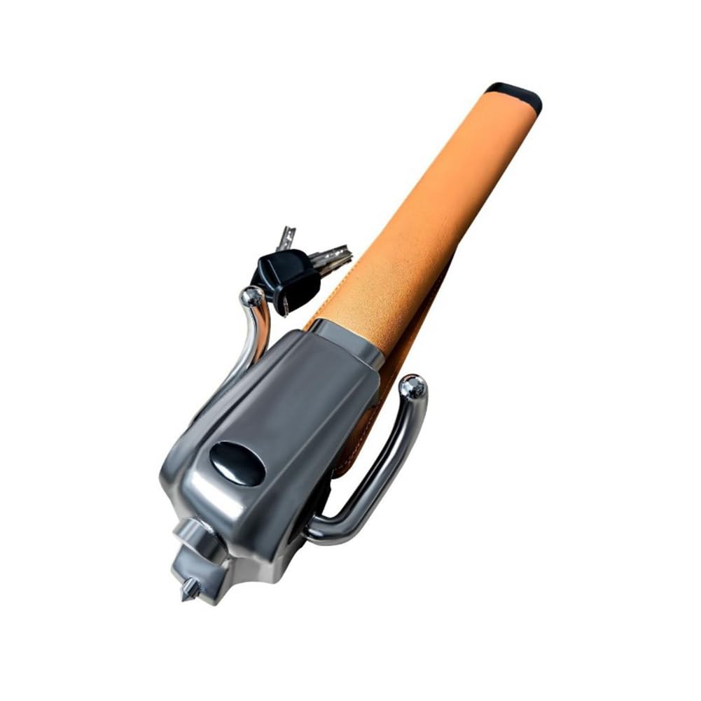 Aundhegrtt As Shown Car Steering Wheel Lock With Anti-Theft Protection Foldable Security Device Window Breaker Functionality
