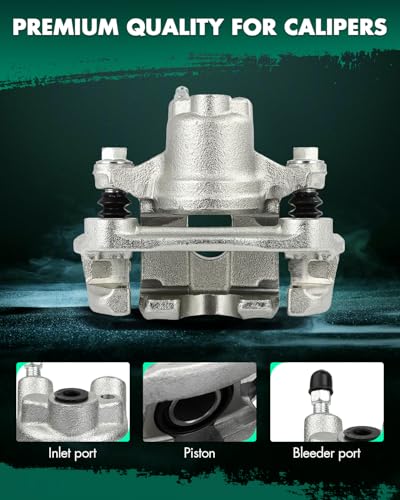 Image of SCITOO Rear Right Brake Caliper With Bracket 19B2696 Compatible For Toyota Avalon 2005-2007 For Toyota Camry 2002-2006 For Toyota Solara 2004-2008