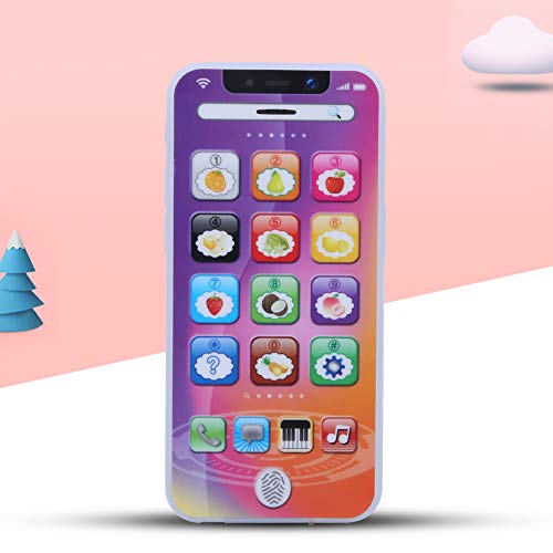 VGEBY Telefon Spielzeug, Baby Licht Musik Handy Simuliertes Handy Spielzeug Kinder Pädagogische Lernmaschine(Lila) Frühes Lernspielzeug