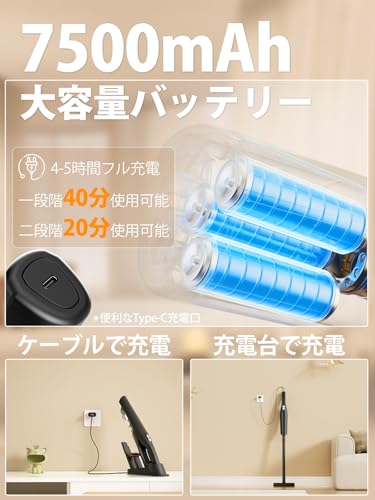 Iosare 掃除機 コードレス MS21Y-01B の商品画像 2